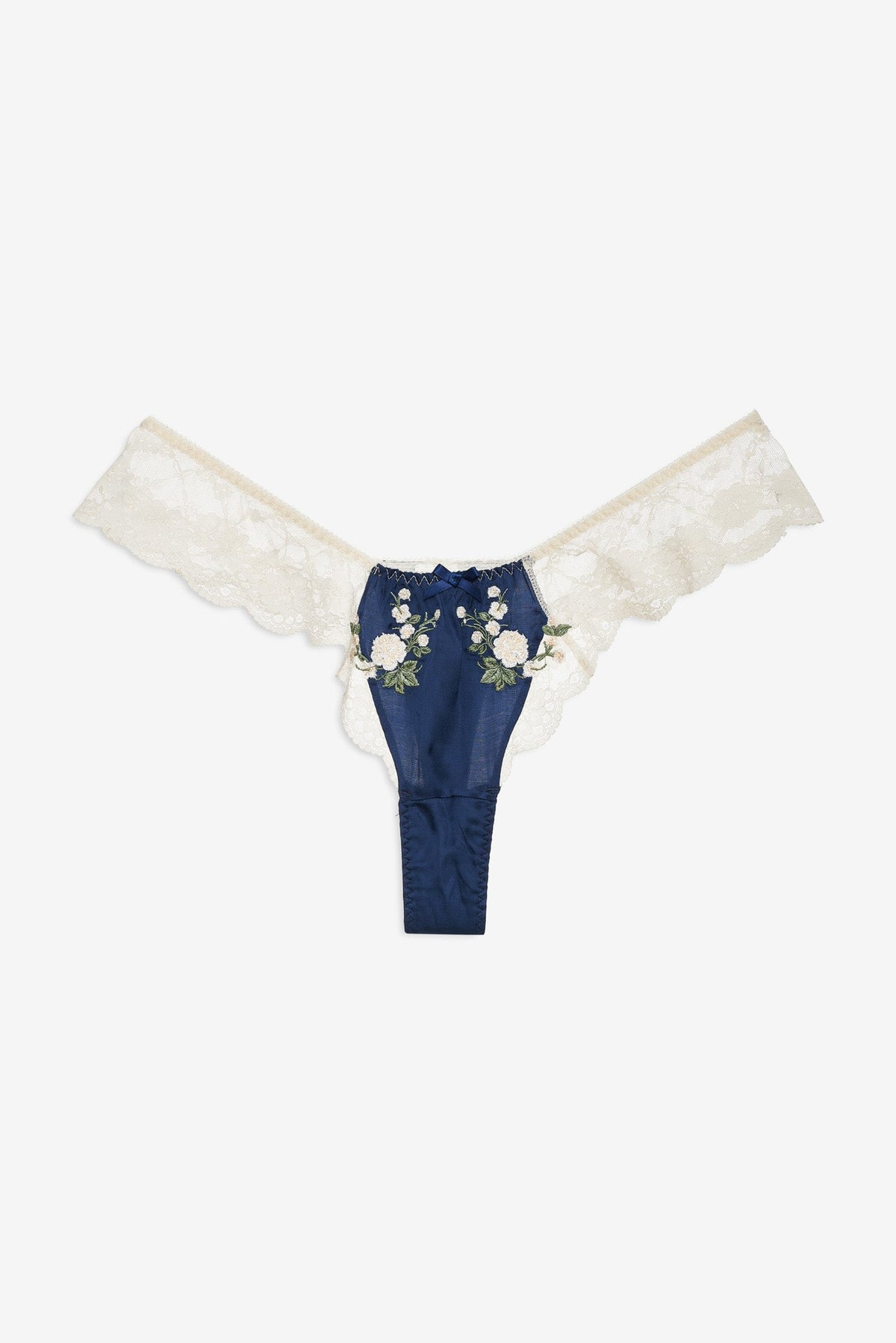 Fern Thong Panty Navy - For Love & Lemons