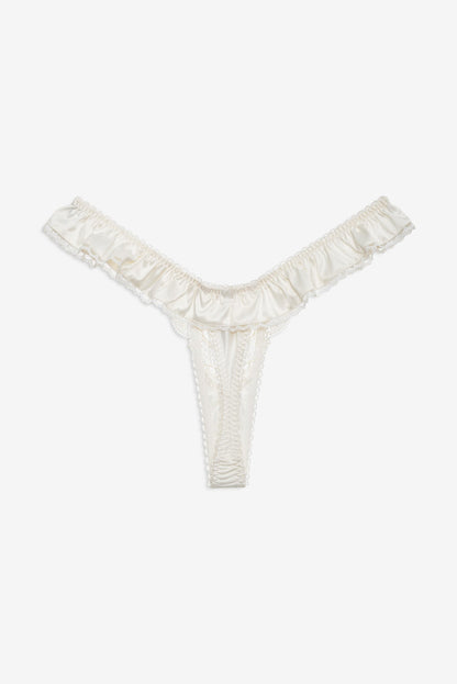 Chantilly Bows Ruffle Panty Tan - For Love & Lemons