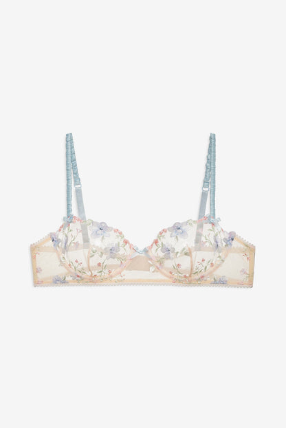Peachy Keen Floral Underwire Bra Peach - For Love & Lemons
