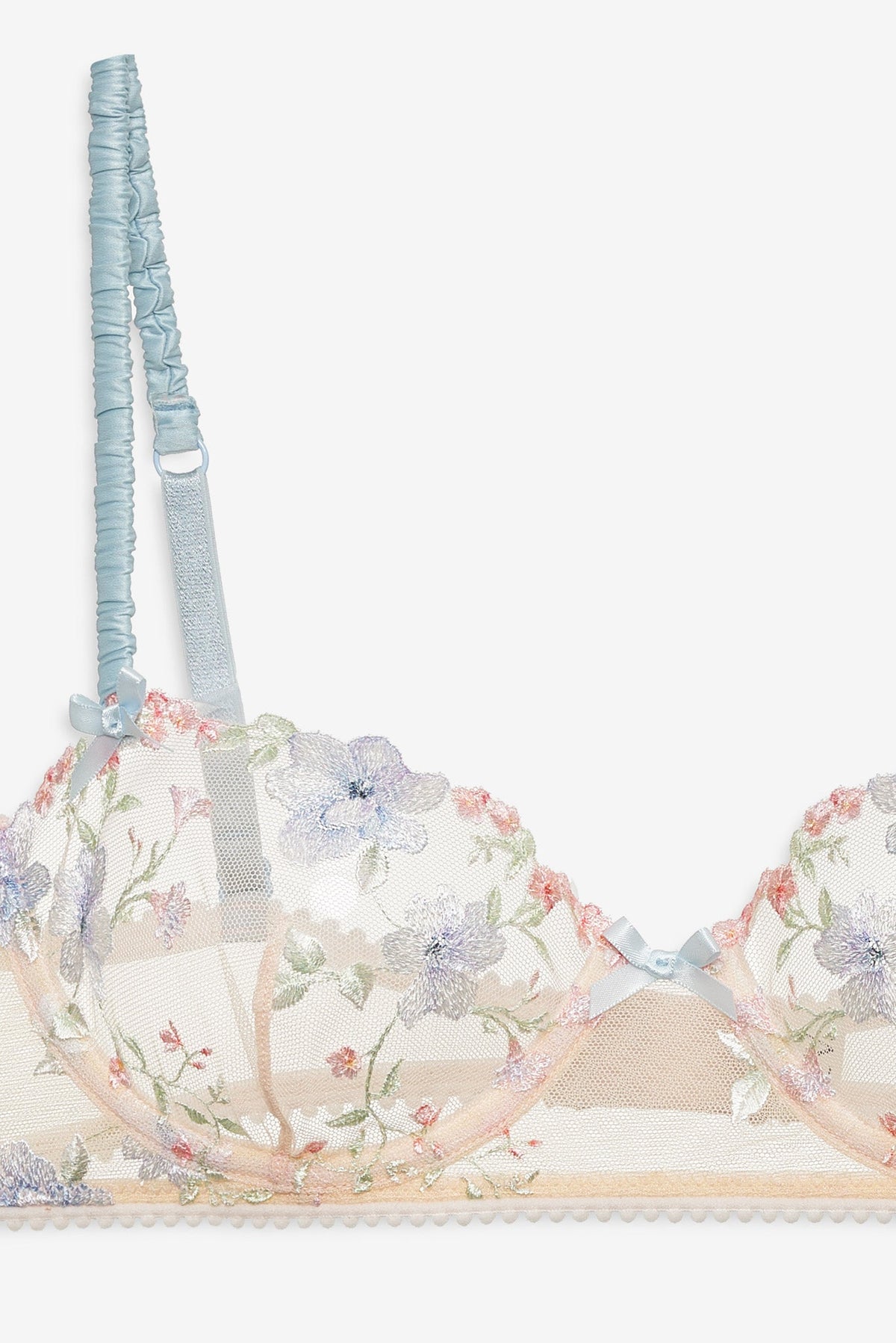 Peachy Keen Floral Underwire Bra Peach - For Love & Lemons