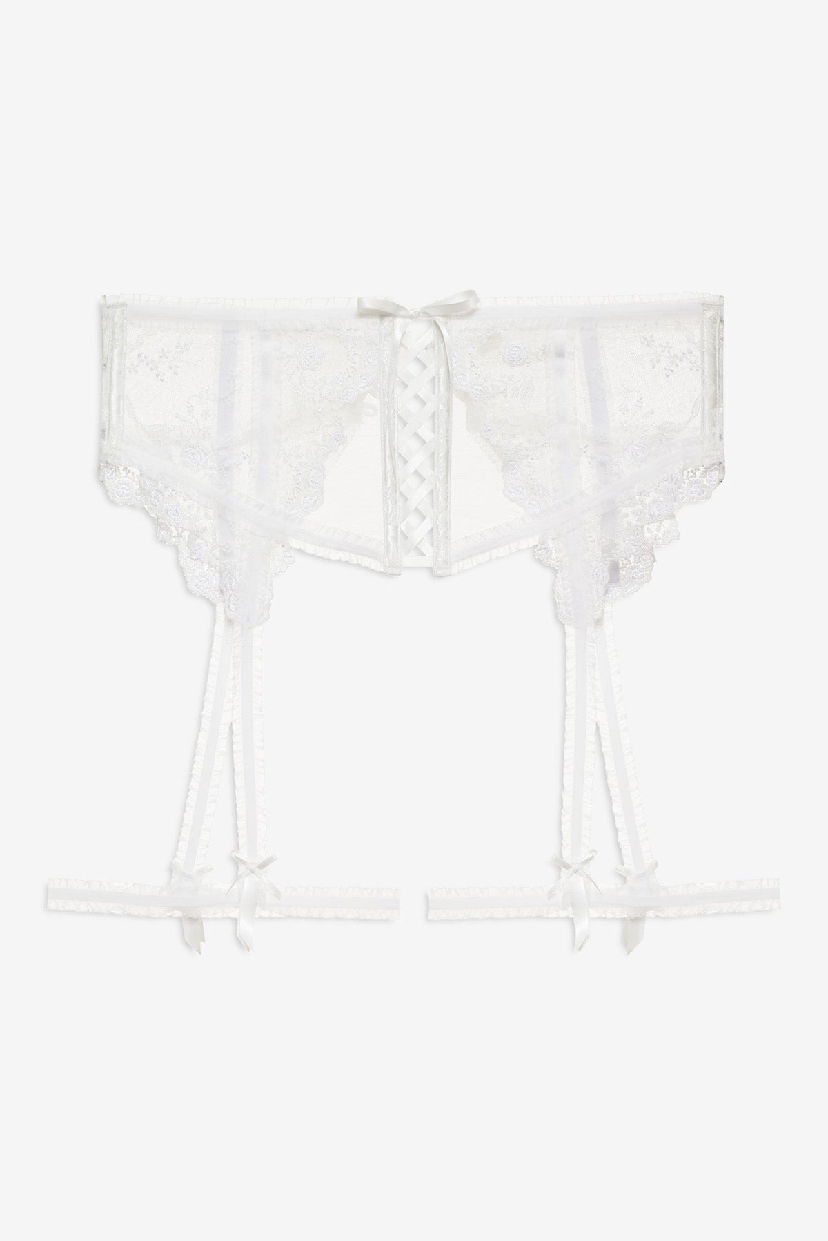 Rita Rose Garter Belt White - For Love & Lemons