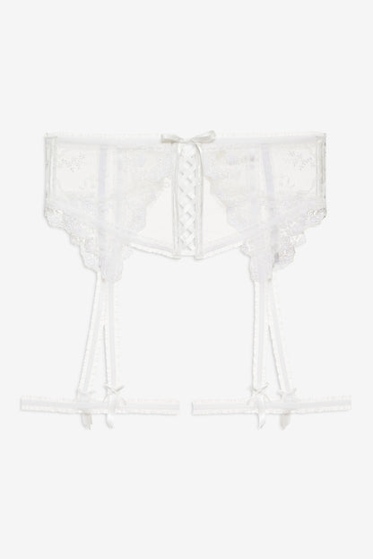 Rita Rose Garter Belt White - For Love & Lemons