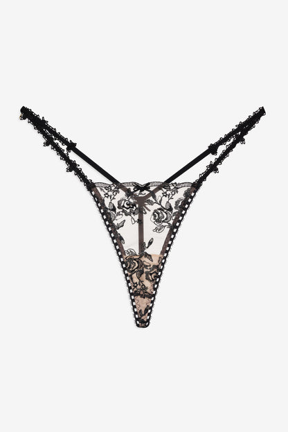 Sonia G String Panty Black - For Love & Lemons