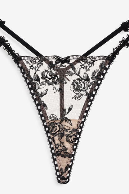 Sonia G String Panty Black - For Love & Lemons