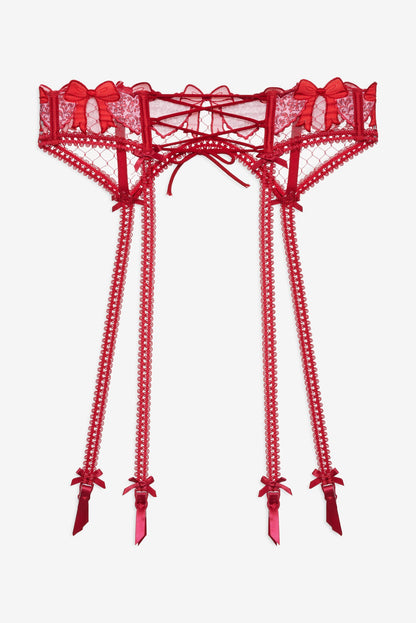 Perfect Match Garter Belt Red - For Love & Lemons