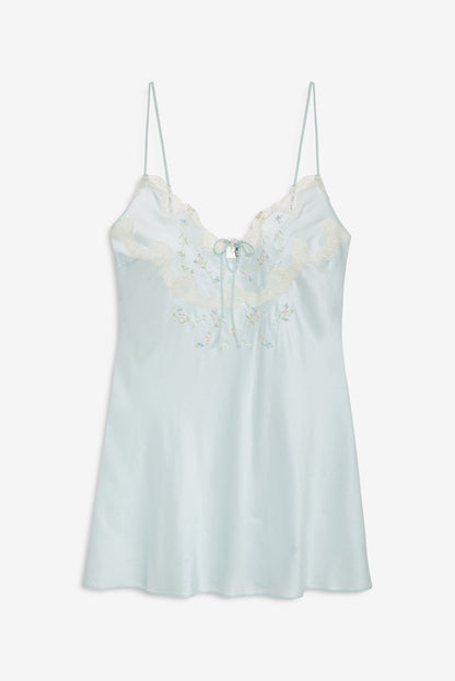 Heirloom Petal Slip Dress Mint - For Love & Lemons