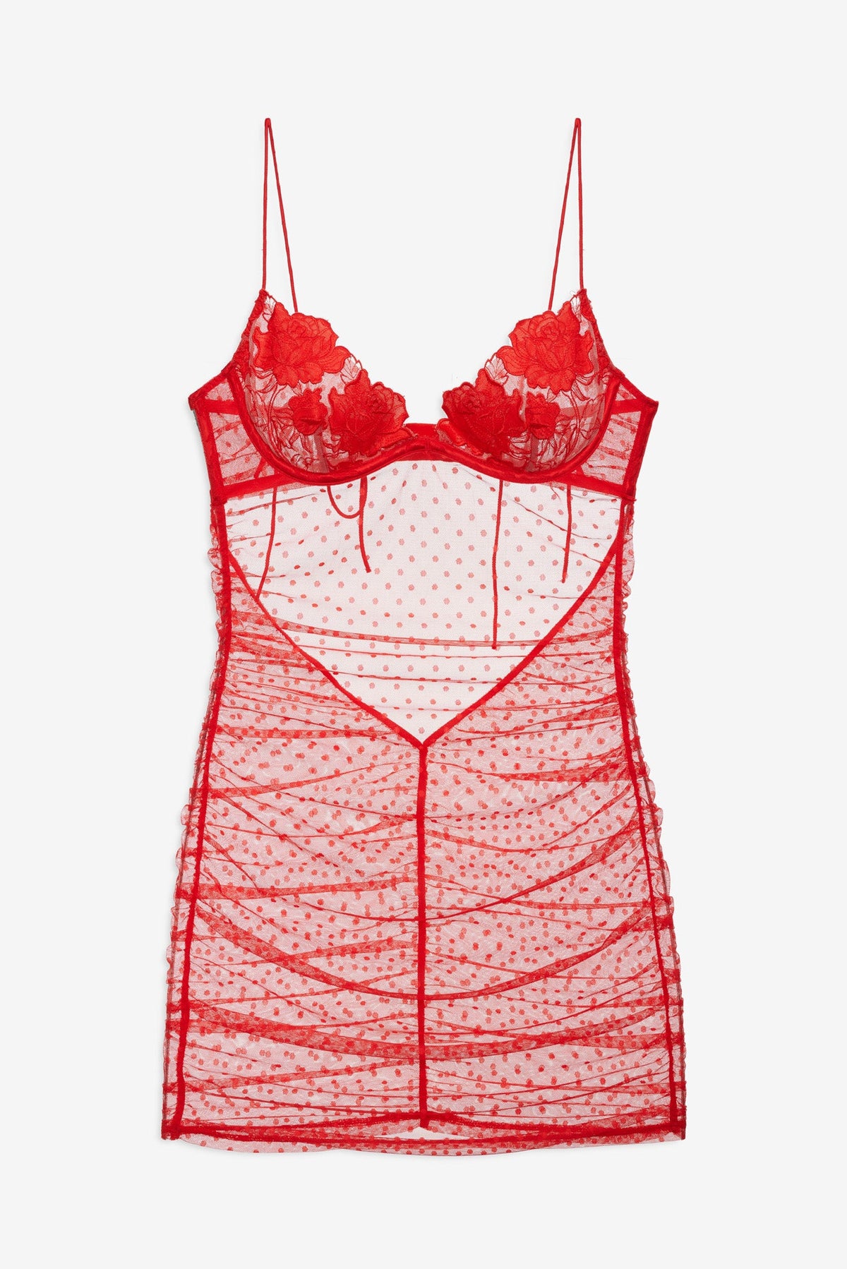 Love is a Rose Slip Dress Red - For Love & Lemons
