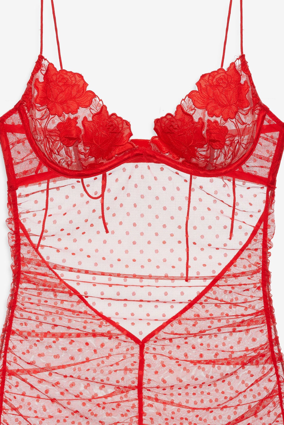 Love is a Rose Slip Dress Red - For Love & Lemons