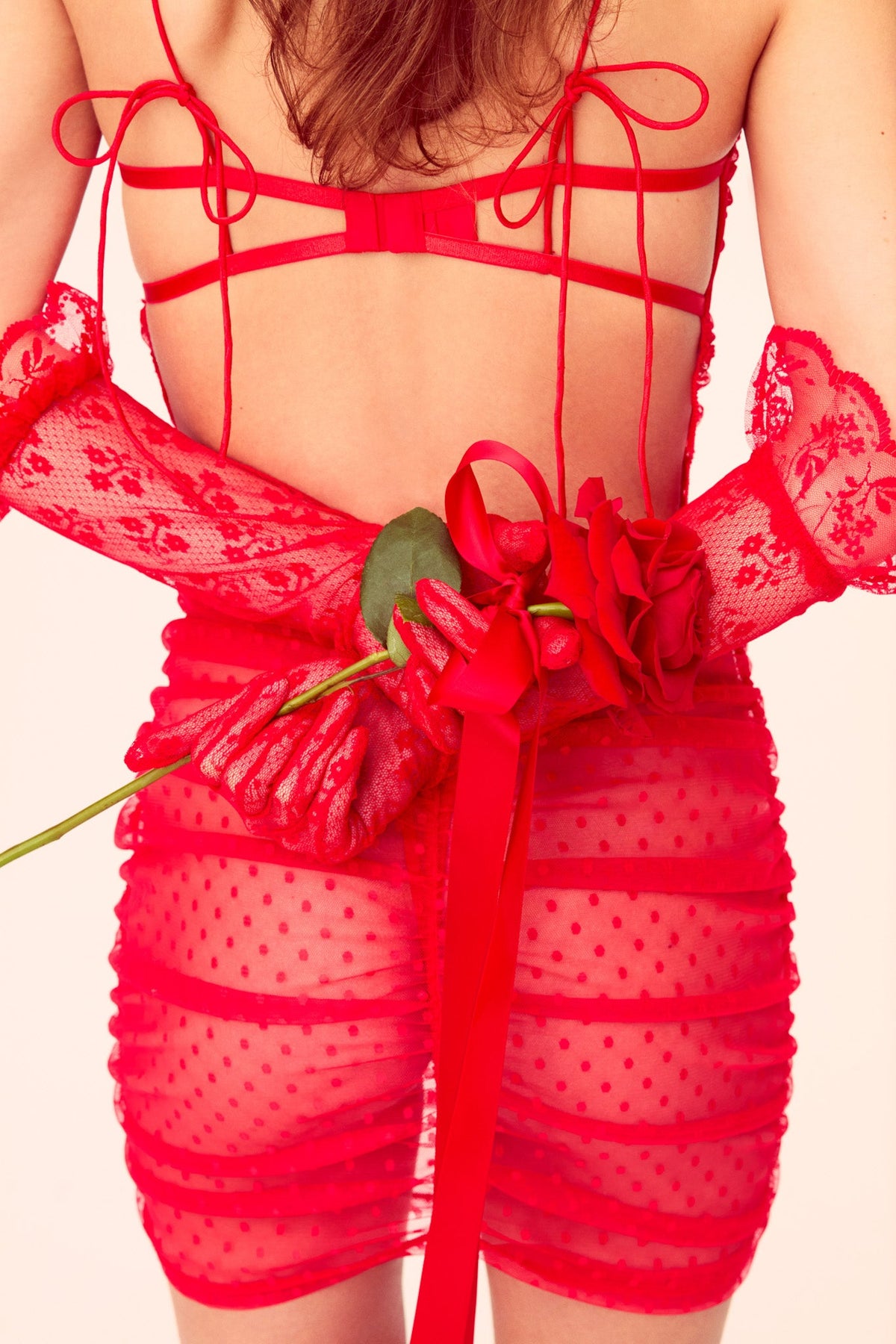 Love is a Rose Slip Dress Red - For Love & Lemons