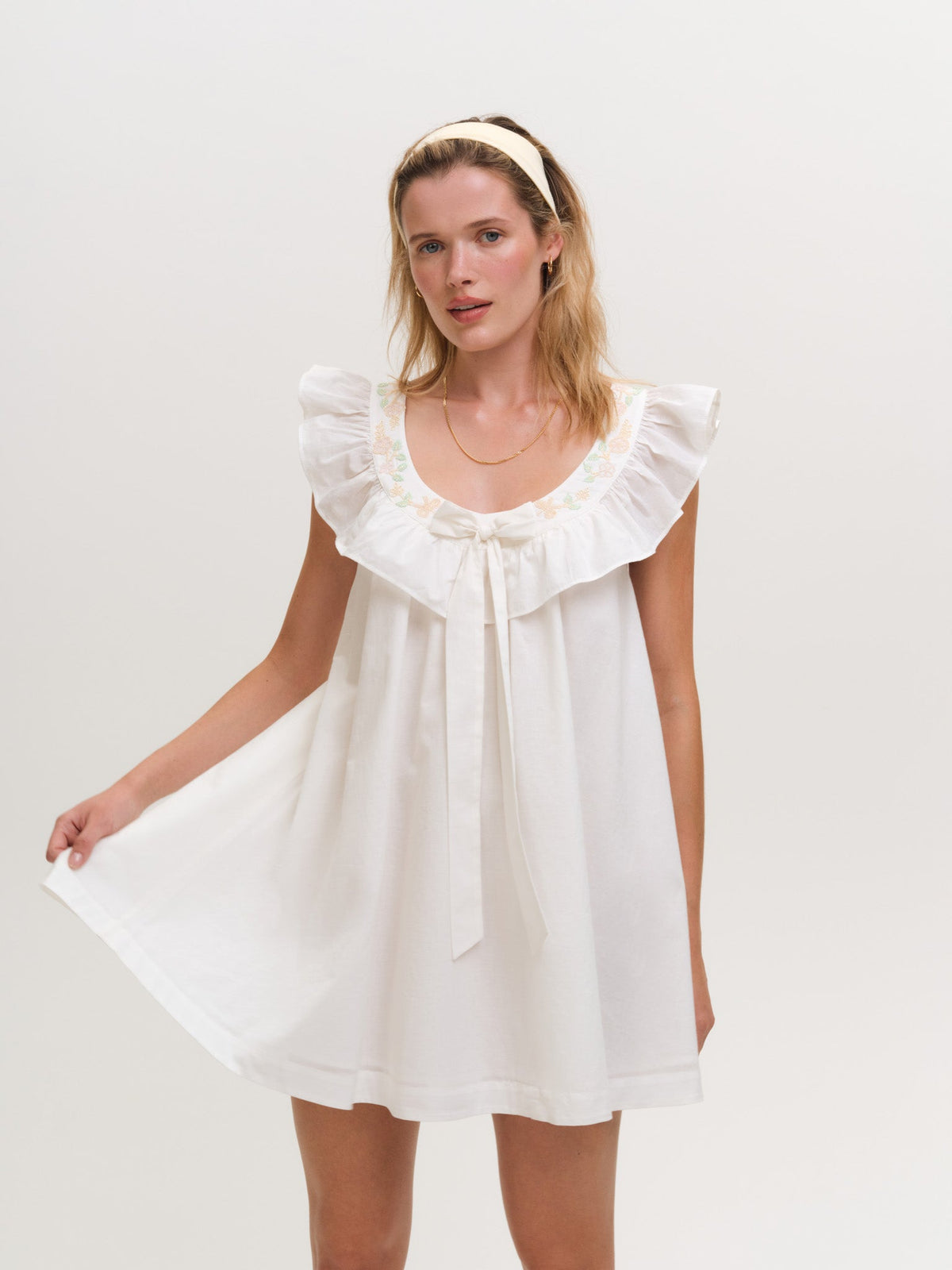 Cora Slip Dress White - For Love & Lemons