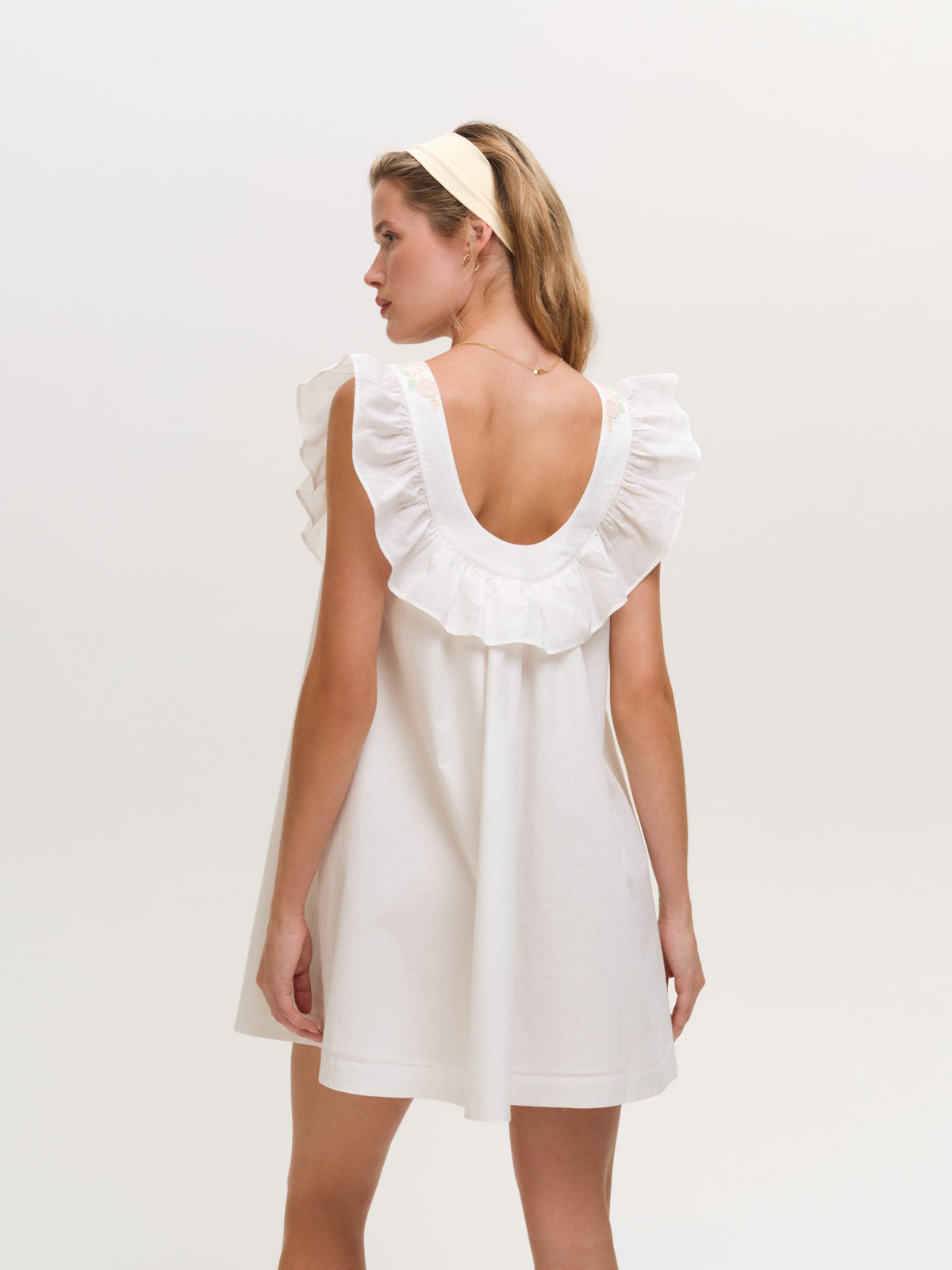 Cora Slip Dress White - For Love & Lemons