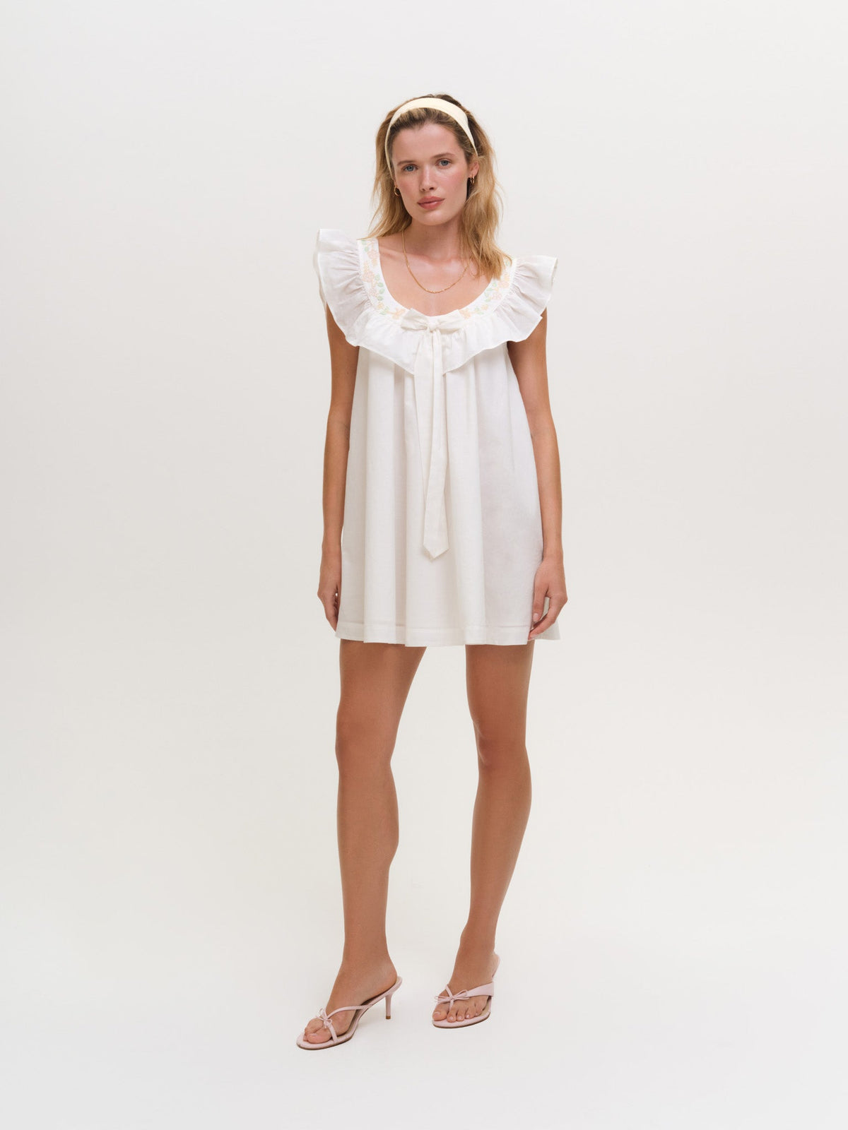 Cora Slip Dress White - For Love & Lemons