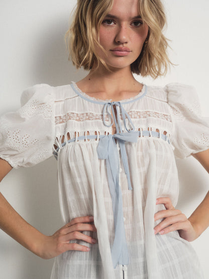 Jia Slip Dress White - For Love & Lemons