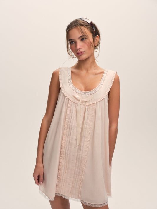 Venetia Slip Dress Light Pink - For Love & Lemons