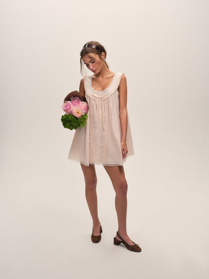 Venetia Slip Dress Light Pink - For Love & Lemons
