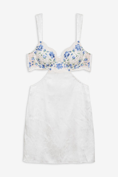 Festival Rose Slip Dress Blue - For Love & Lemons