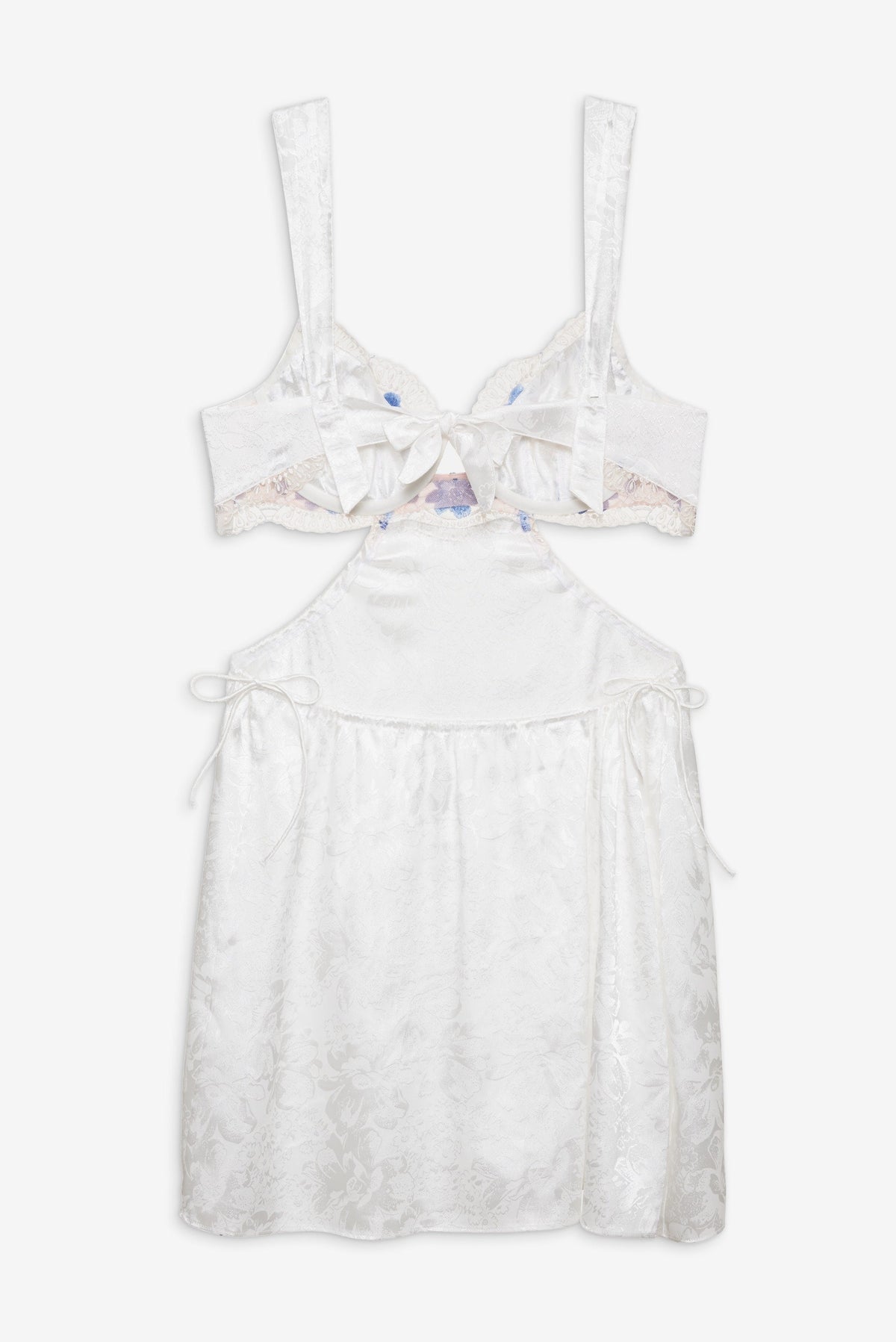 Festival Rose Slip Dress Blue - For Love & Lemons