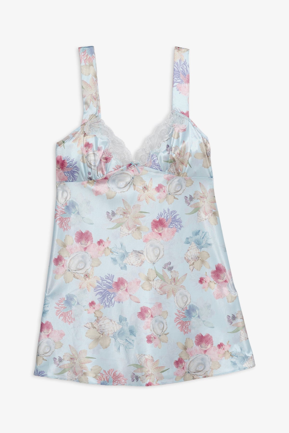 Hearts Adrift Slip Dress Blue - For Love & Lemons