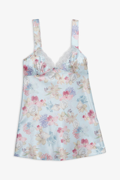 Hearts Adrift Slip Dress Blue - For Love & Lemons