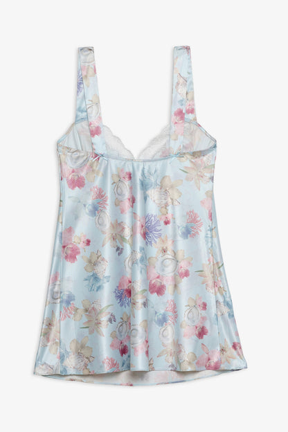 Hearts Adrift Slip Dress Blue - For Love & Lemons
