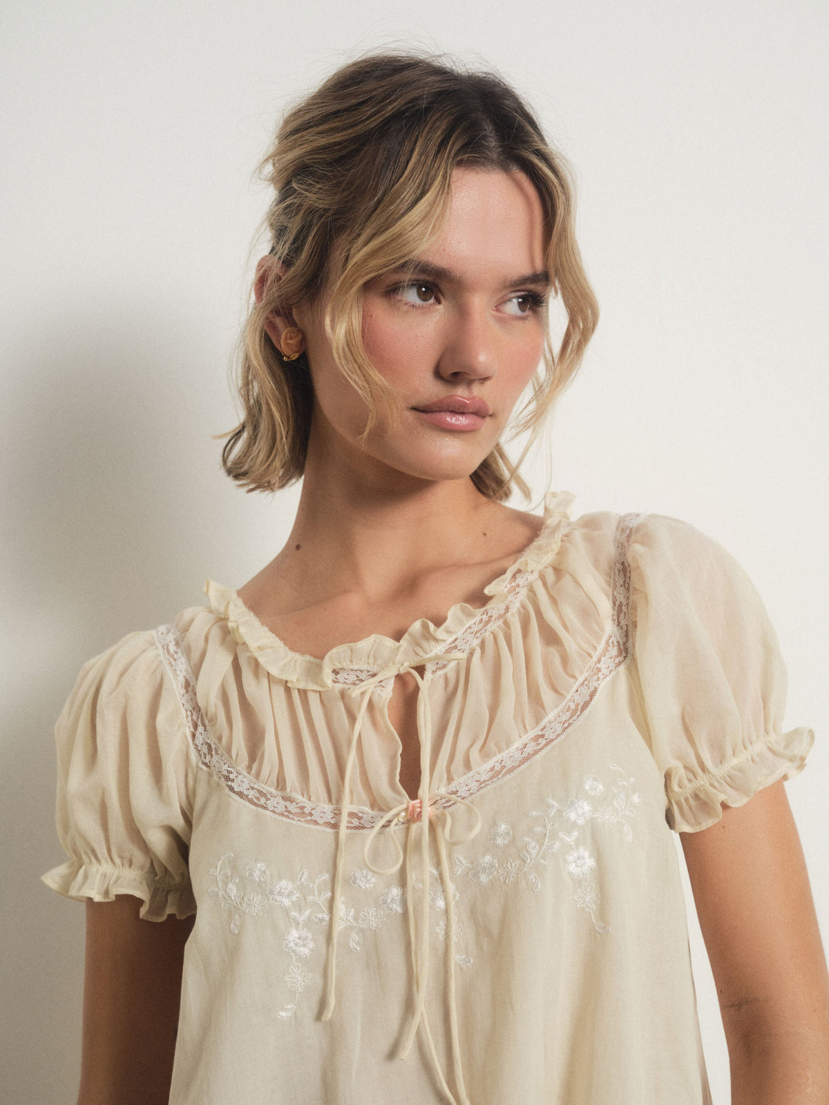Lisa Slip Dress Vintage Cream - For Love & Lemons