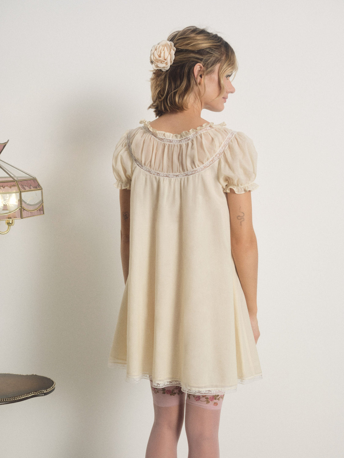 Lisa Slip Dress Vintage Cream - For Love & Lemons