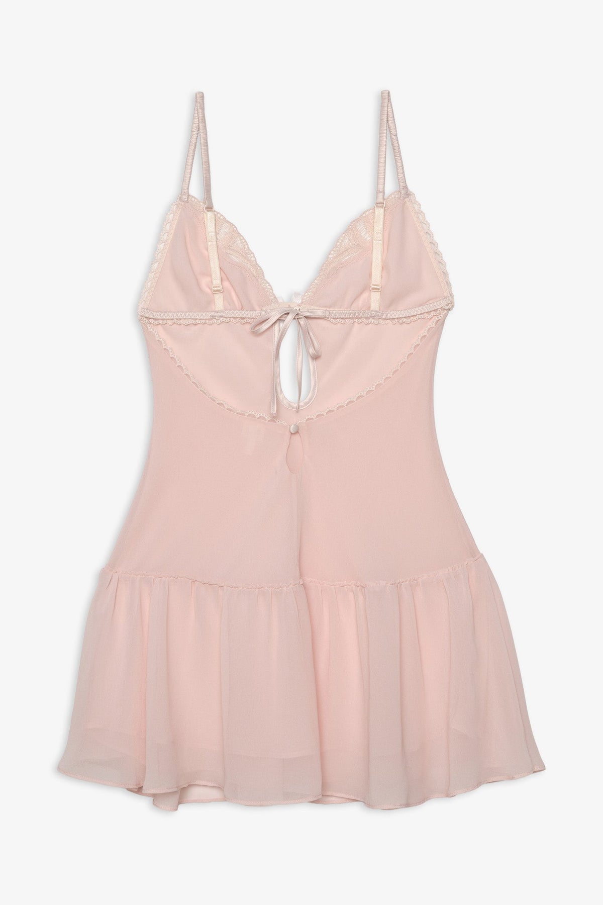 Seashell Beaded Slip Dress Peach - For Love & Lemons