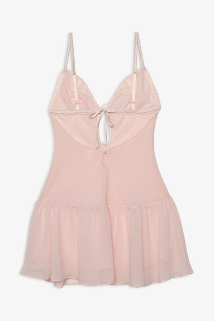 Seashell Beaded Slip Dress Peach - For Love & Lemons