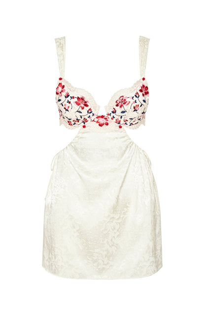 Festival Rose Slip Dress Ivory - For Love & Lemons