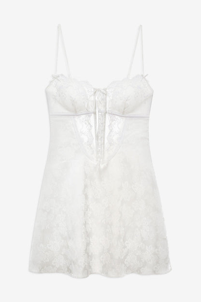 Rita Rose Slip Dress White - For Love & Lemons
