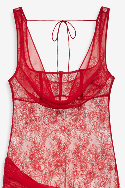 Sonja Slip Dress Red - For Love & Lemons