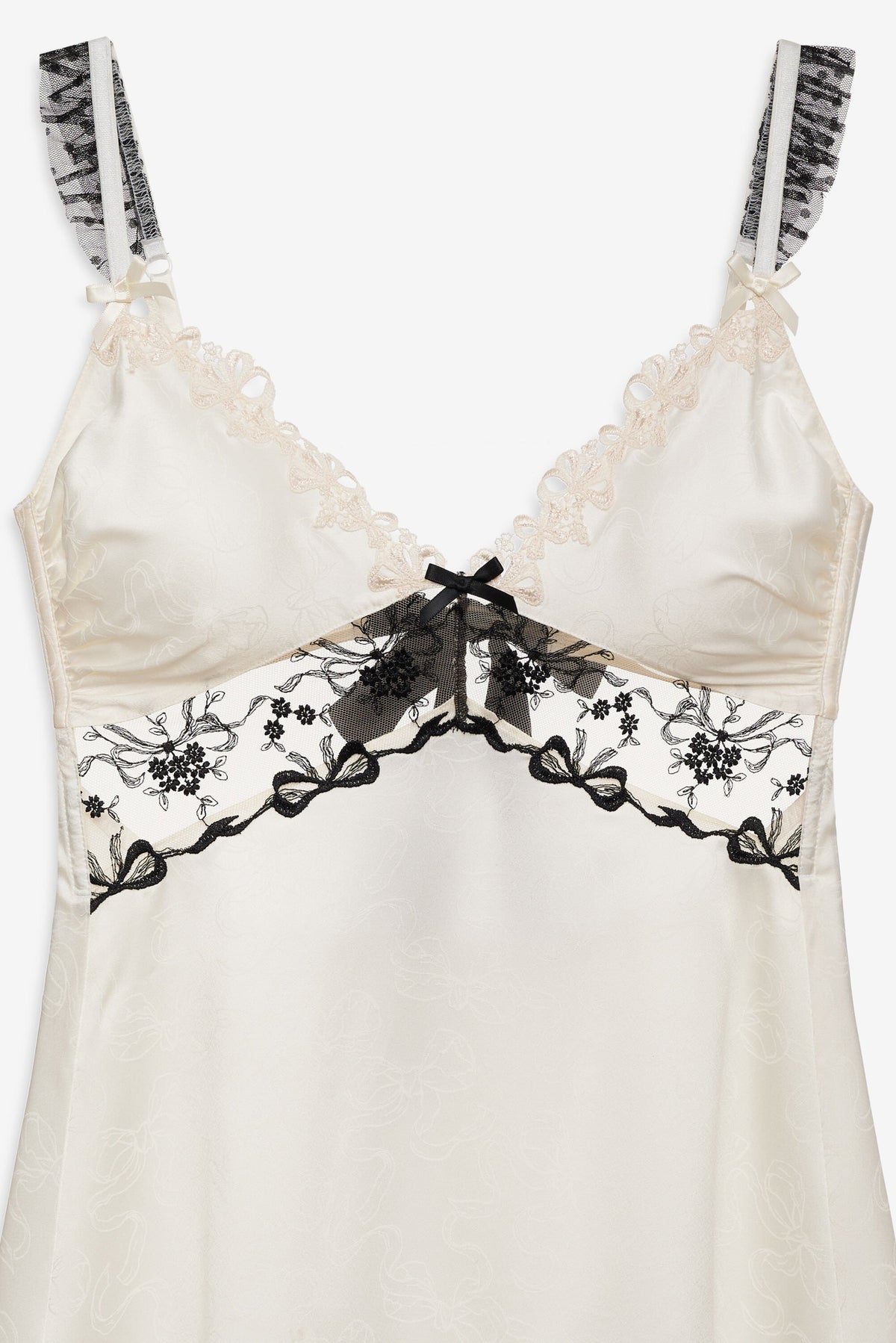 Bow Time Slip Dress Cream - For Love & Lemons