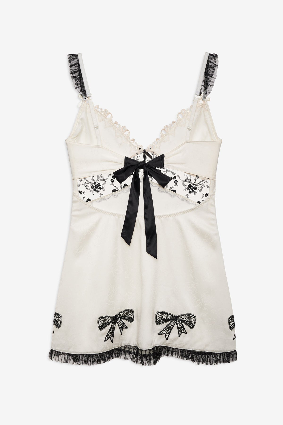 Bow Time Slip Dress Cream - For Love & Lemons