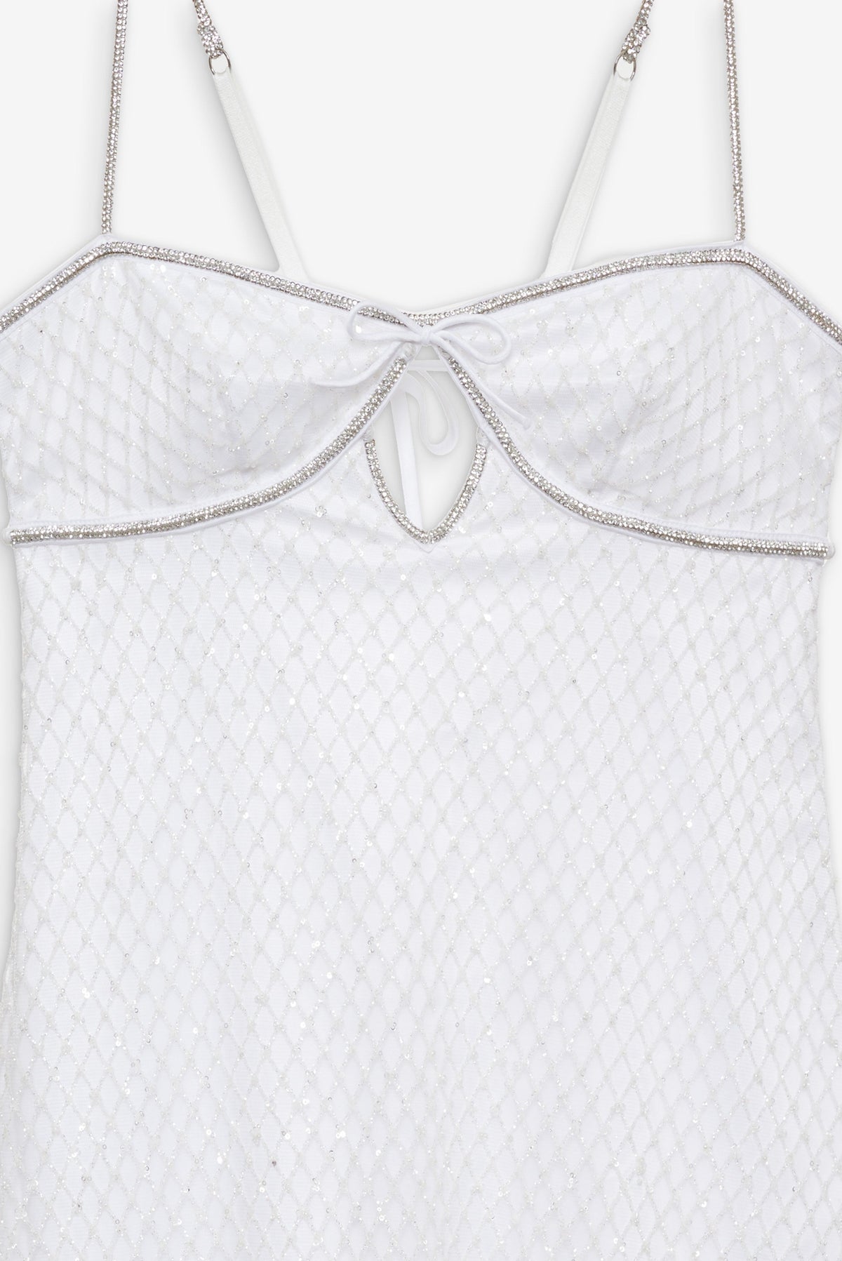 Glitter Slip Dress White - For Love & Lemons