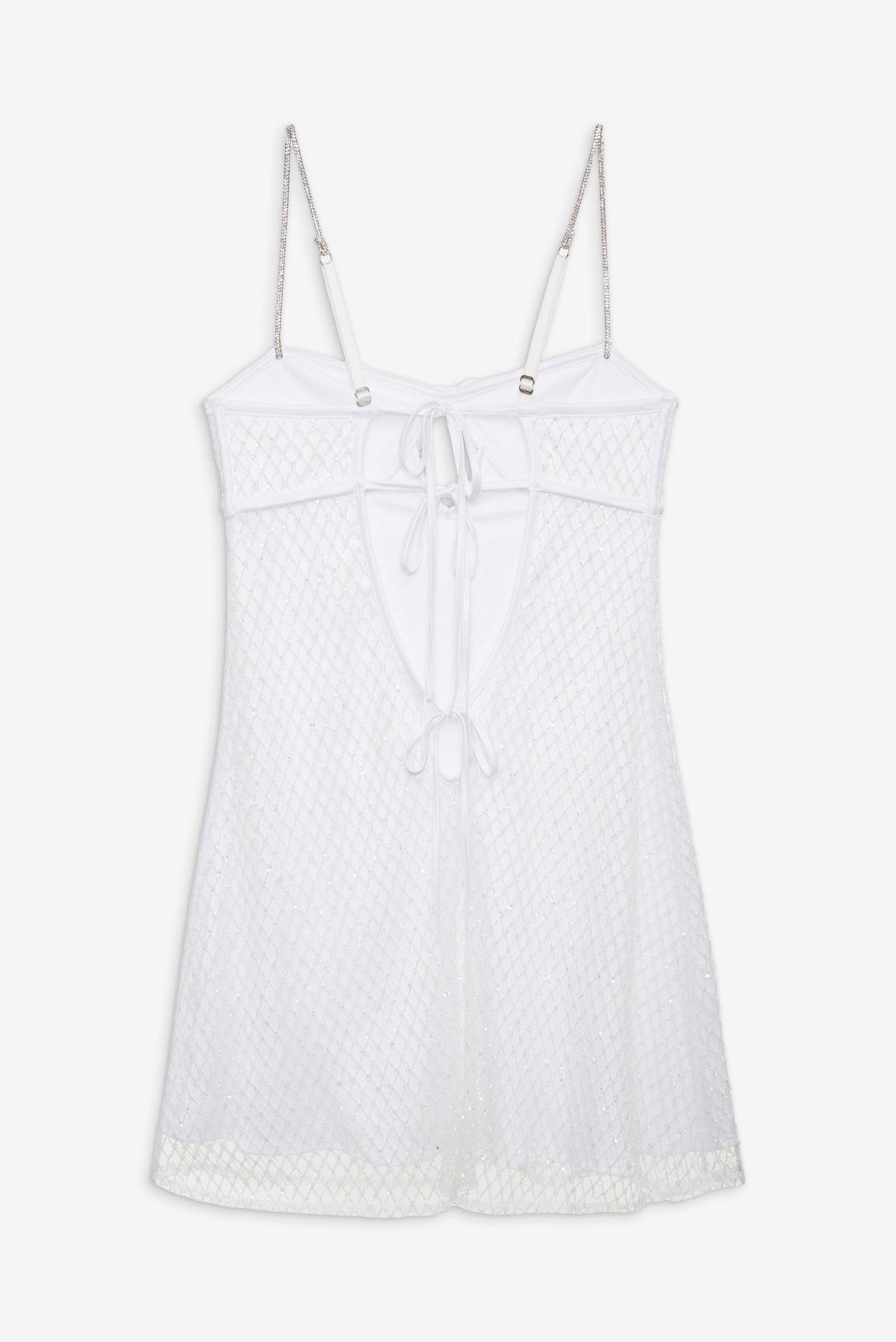 Glitter Slip Dress White - For Love & Lemons