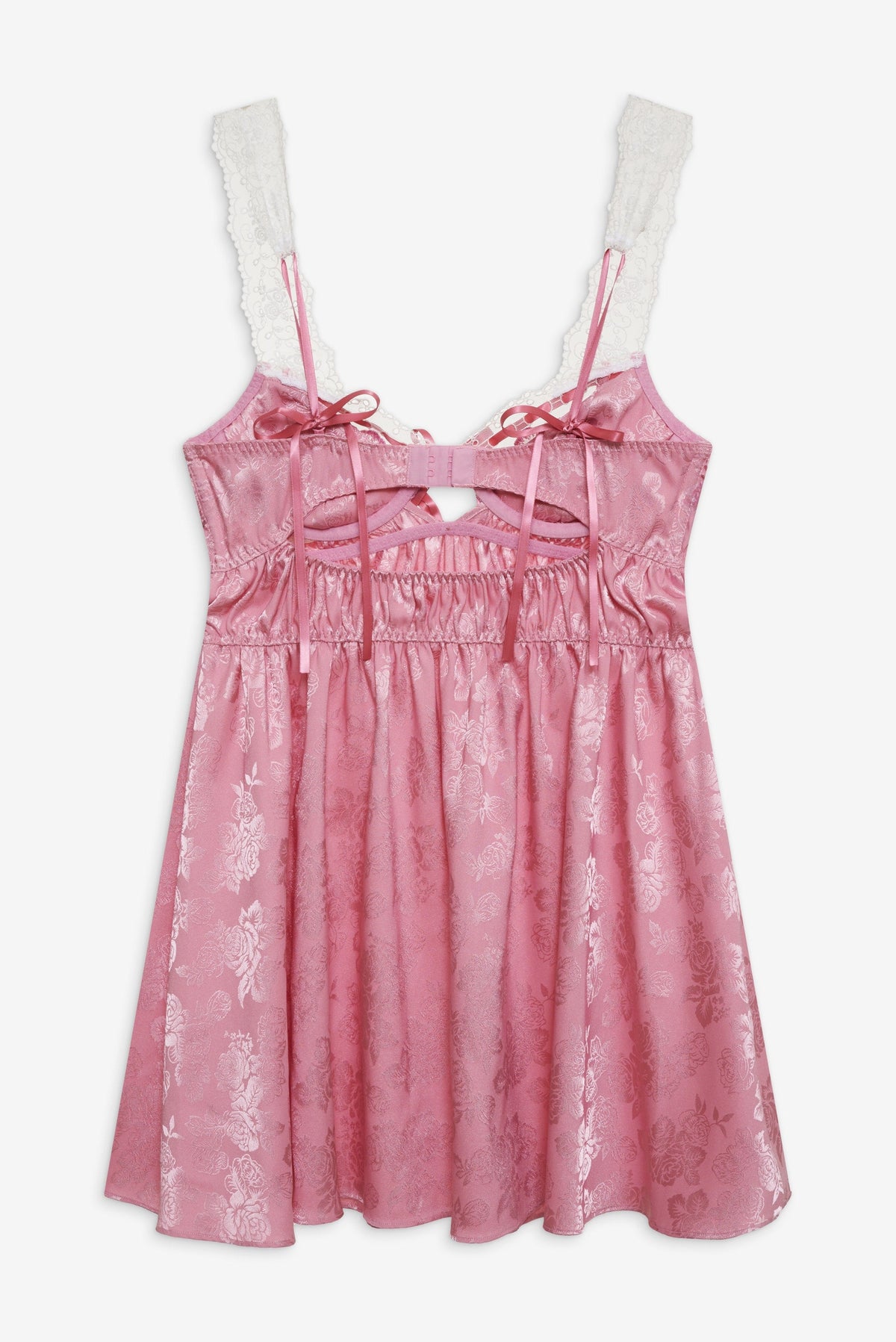 Rose Milk Eyelet Slip Dress Pink - For Love & Lemons