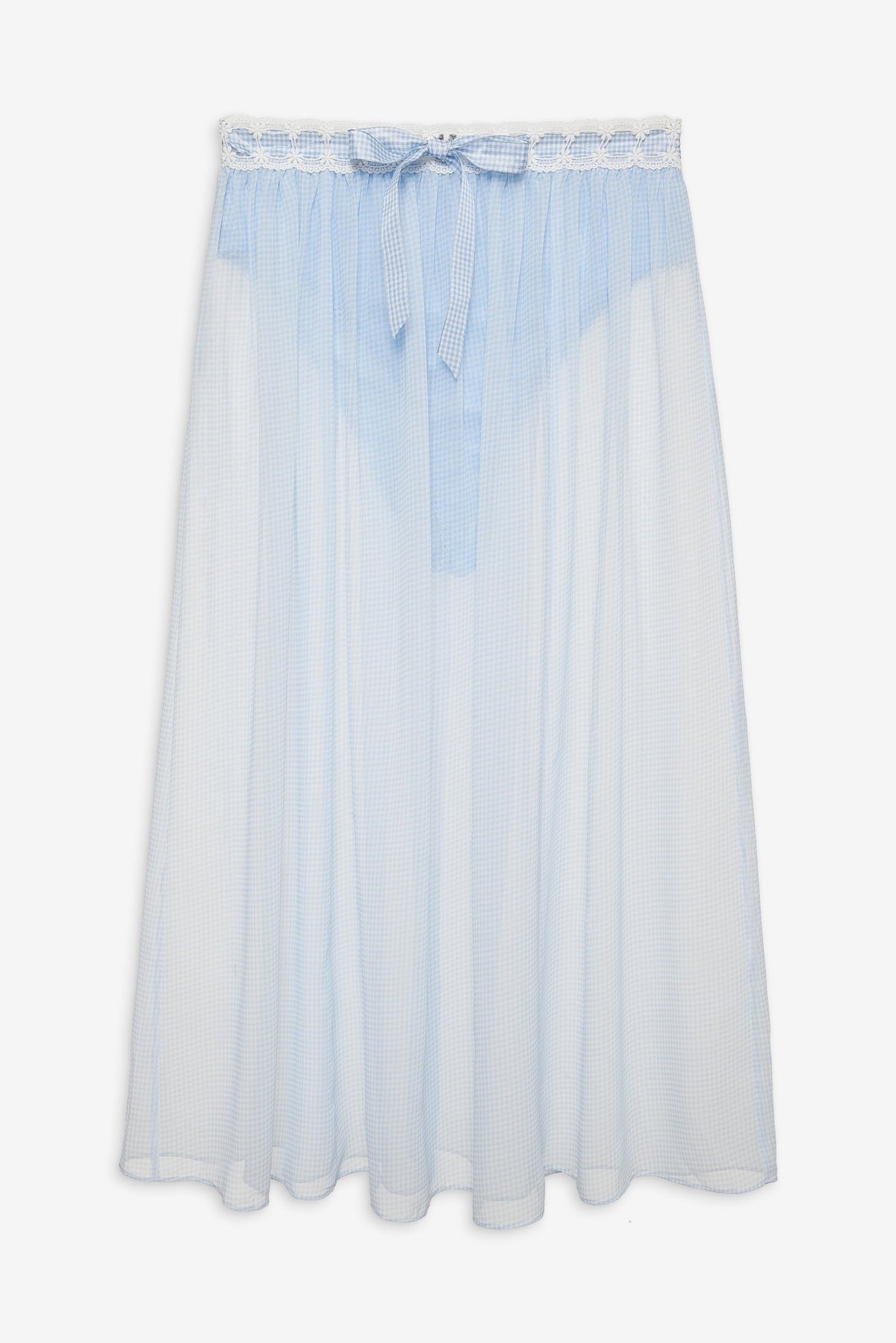 Dainty Doily Midi Skirt Blue - For Love & Lemons