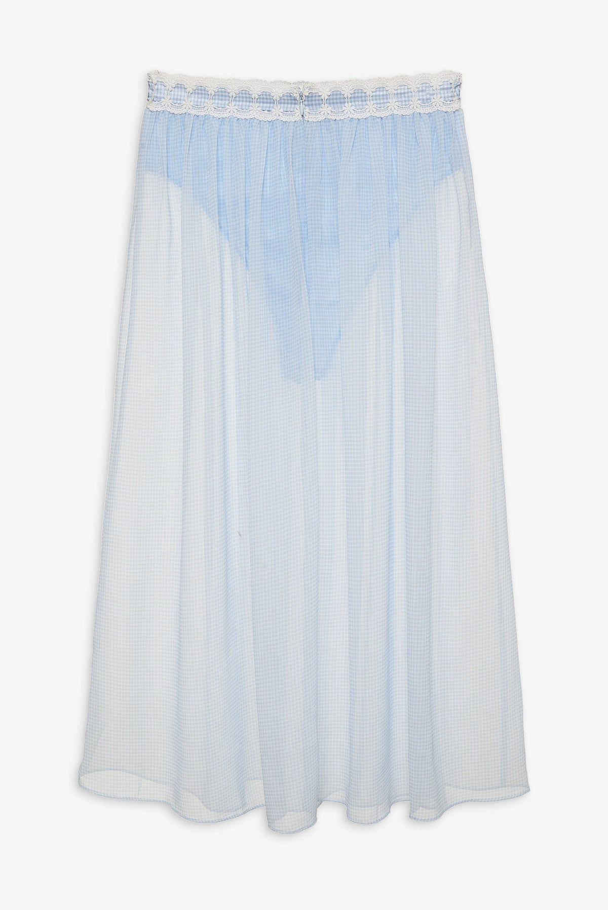 Dainty Doily Midi Skirt Blue - For Love & Lemons