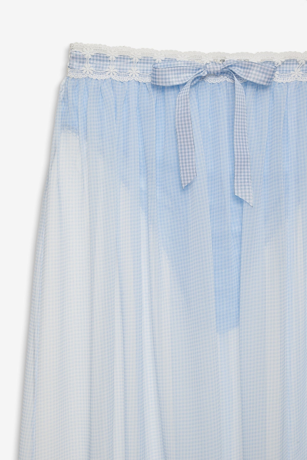 Dainty Doily Midi Skirt Blue - For Love & Lemons