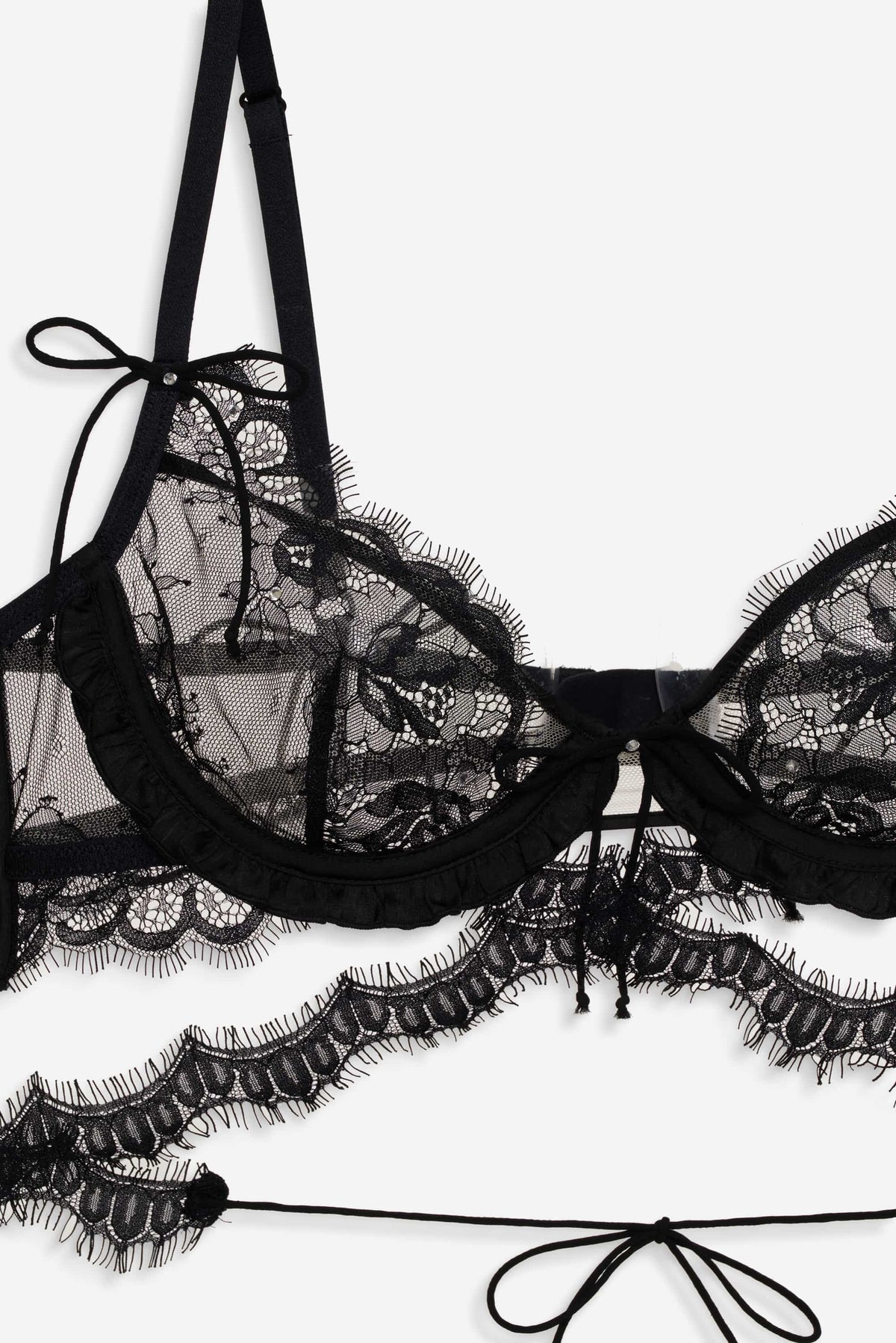Sonja Underwire Bra Black - For Love & Lemons