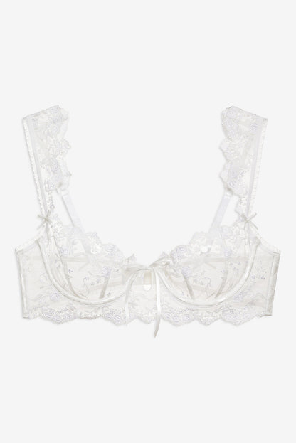 Rita Rose Underwire Bra White - For Love & Lemons