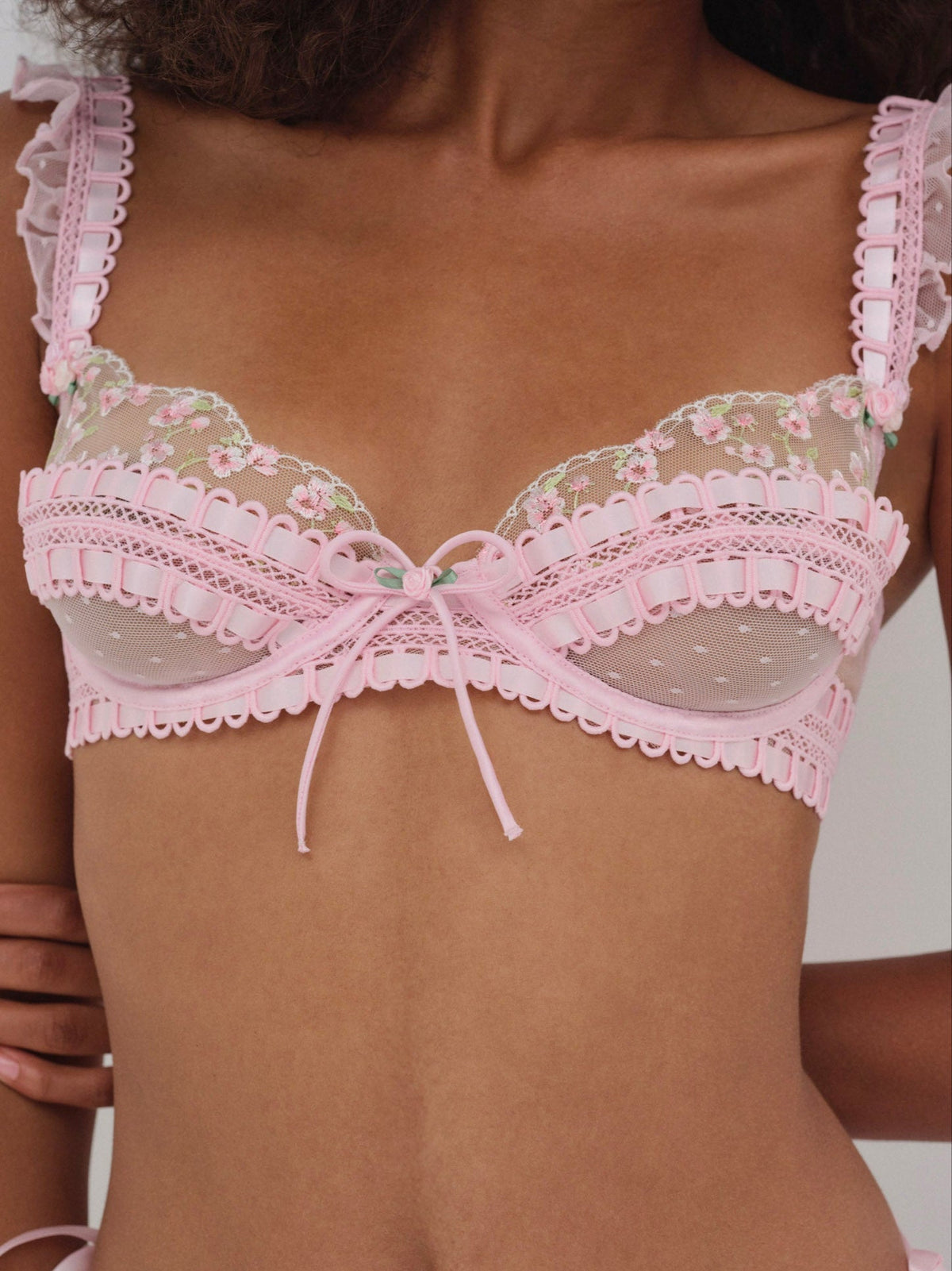 Pinkaboo Underwire Bra Pink - For Love & Lemons