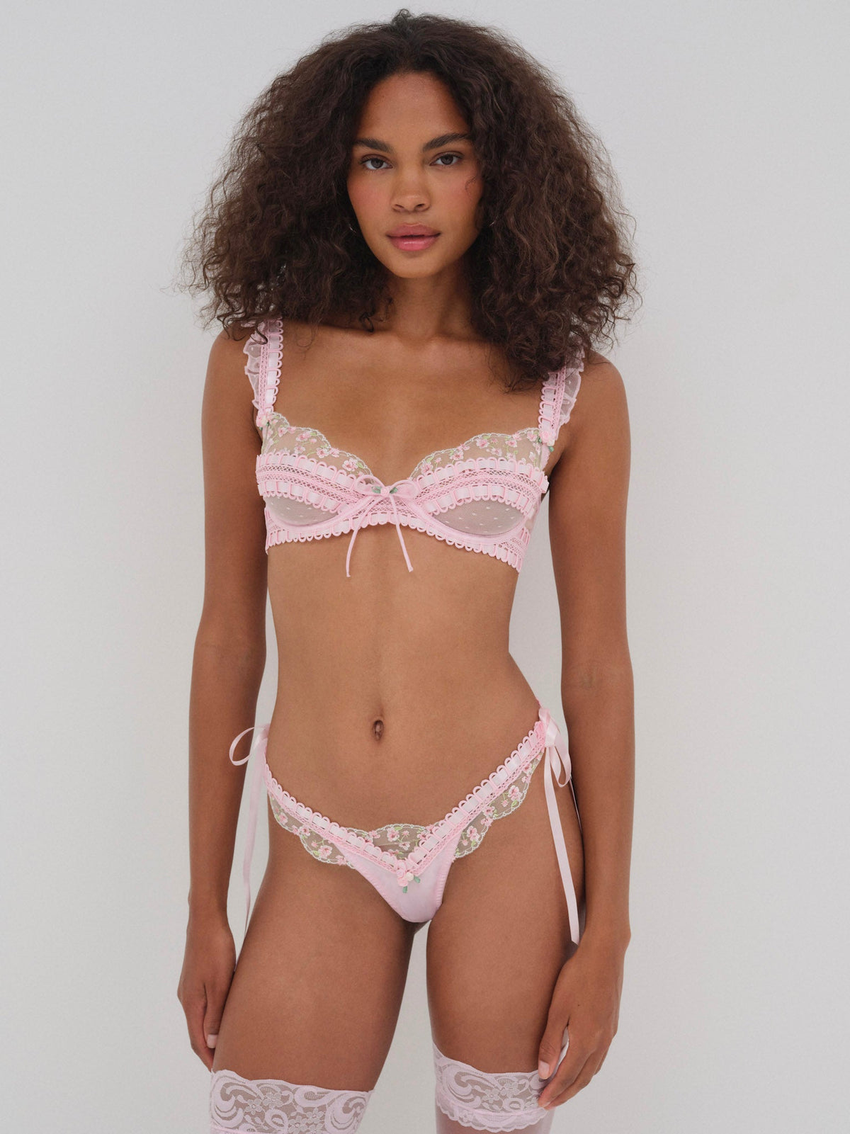 Pinkaboo Underwire Bra Pink - For Love & Lemons