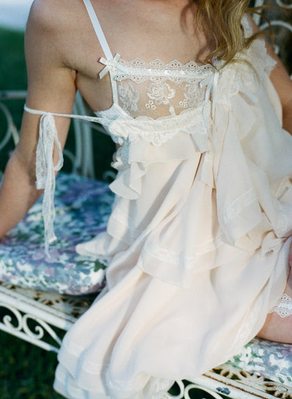 Eyelet Rose Underwire Bra White - For Love & Lemons