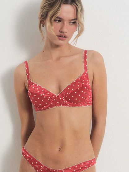 That's Amore Underwire Bra Red - For Love & Lemons