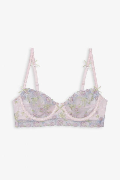 Pastel Bouquets Underwire Bra Pink - For Love & Lemons