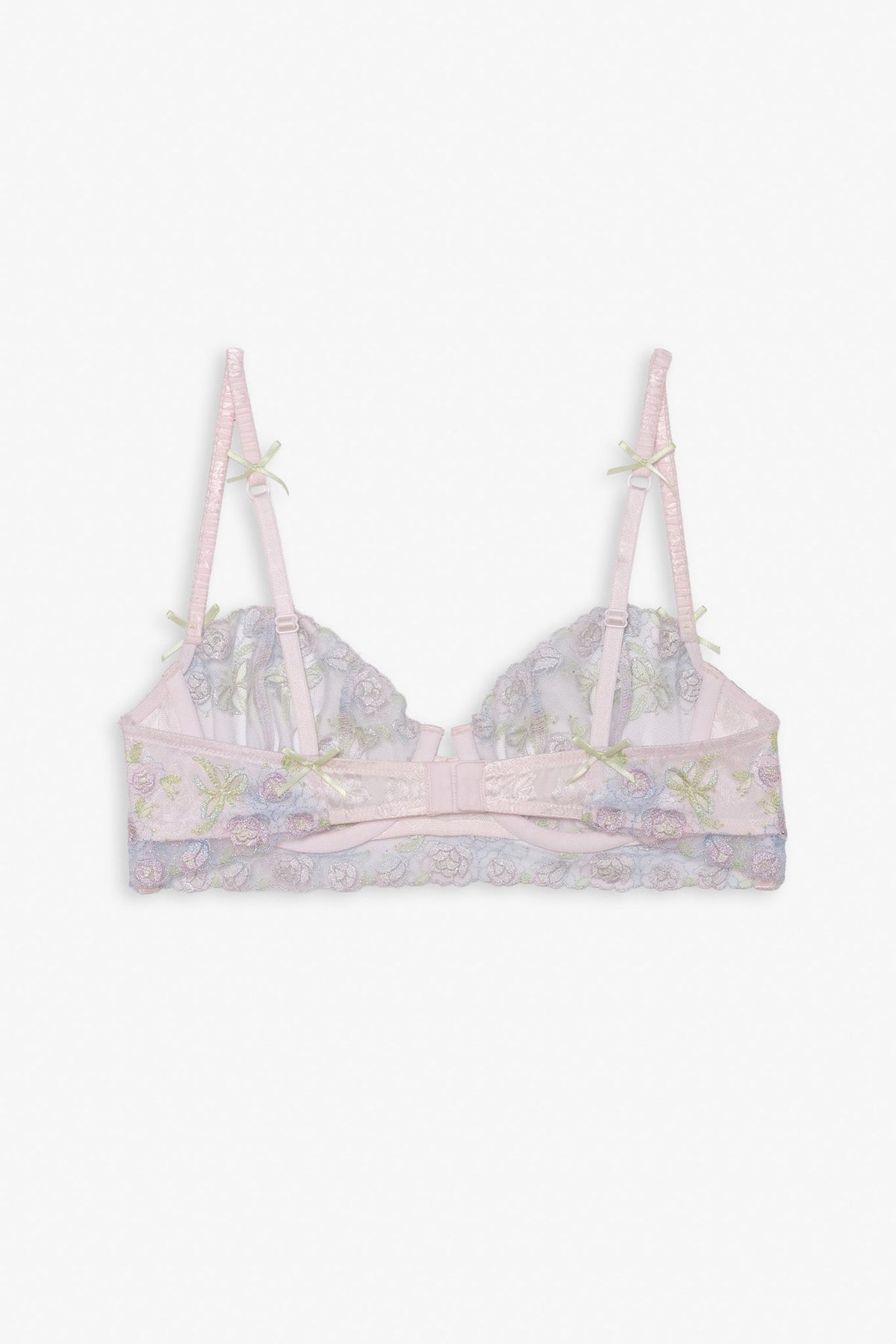 Pastel Bouquets Underwire Bra Pink - For Love & Lemons