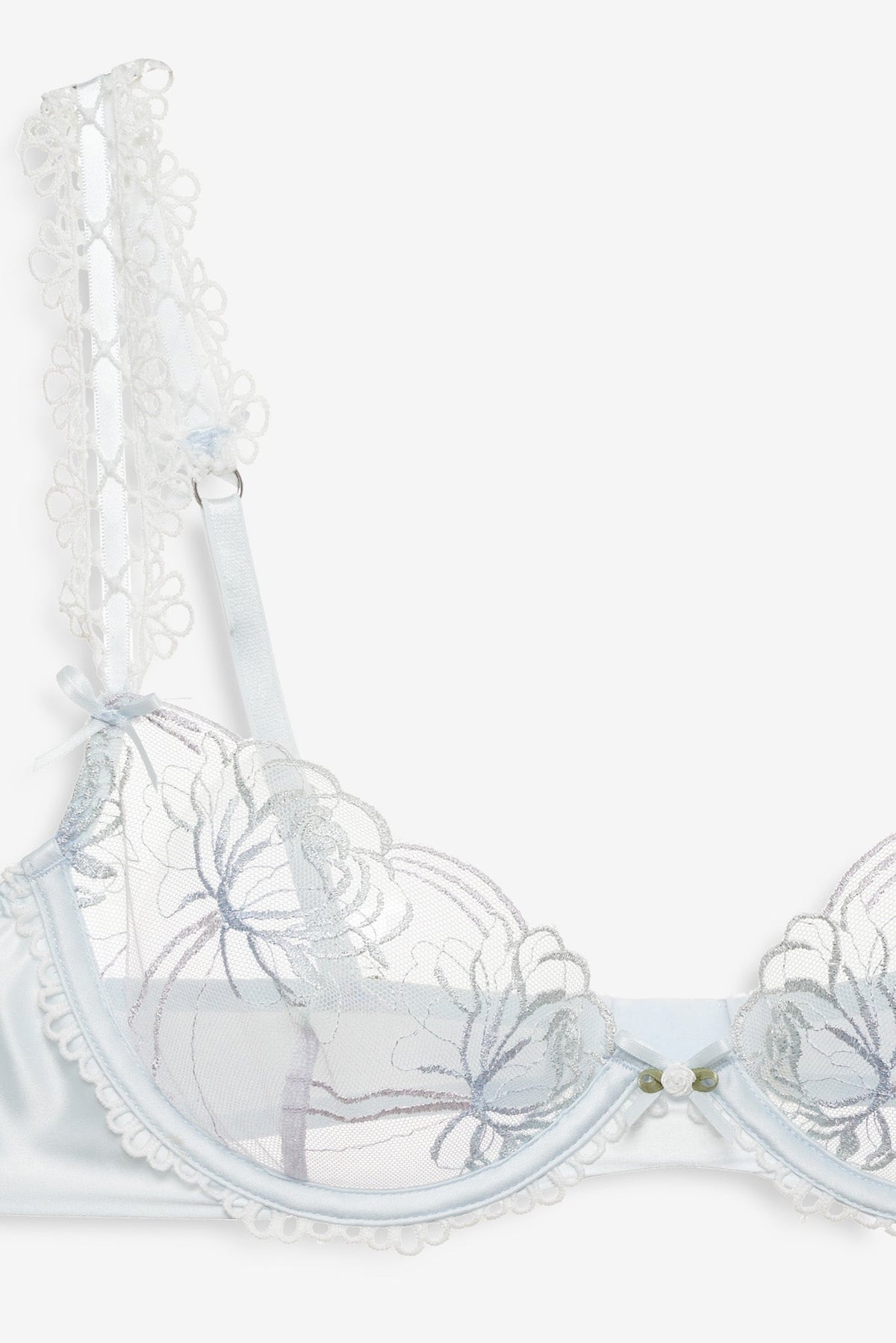 Shimmer Garden Underwire Bra Blue - For Love & Lemons