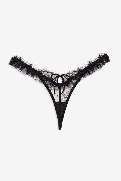 Sonja Thong Panty Black - For Love & Lemons