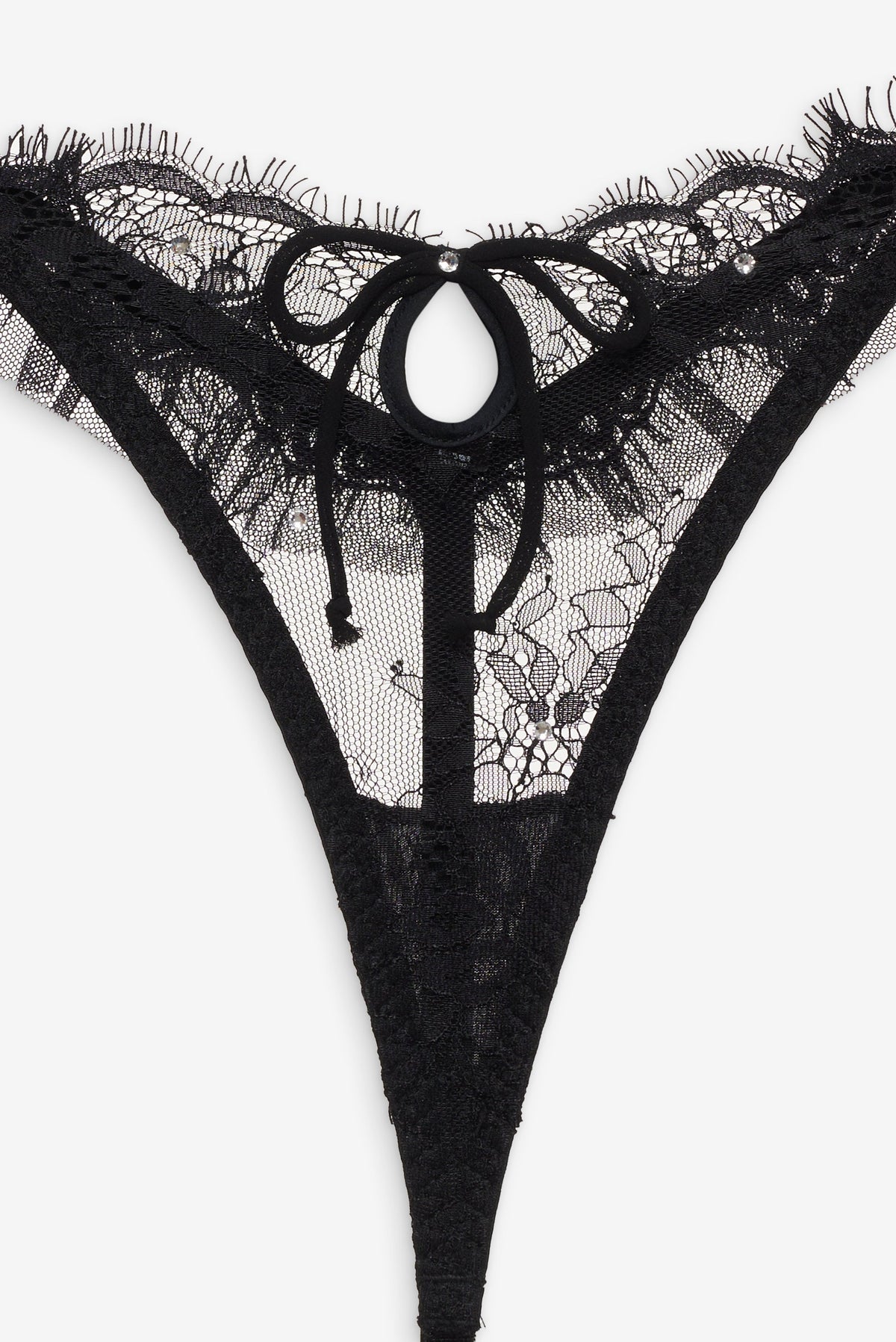 Sonja Thong Panty Black - For Love & Lemons